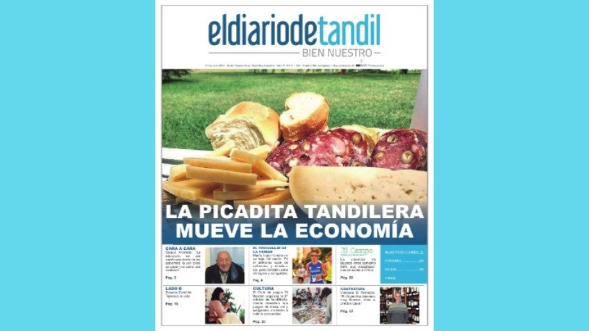 "La picada tandilera mueve la economía", la tapa de nuestra Edición Impresa